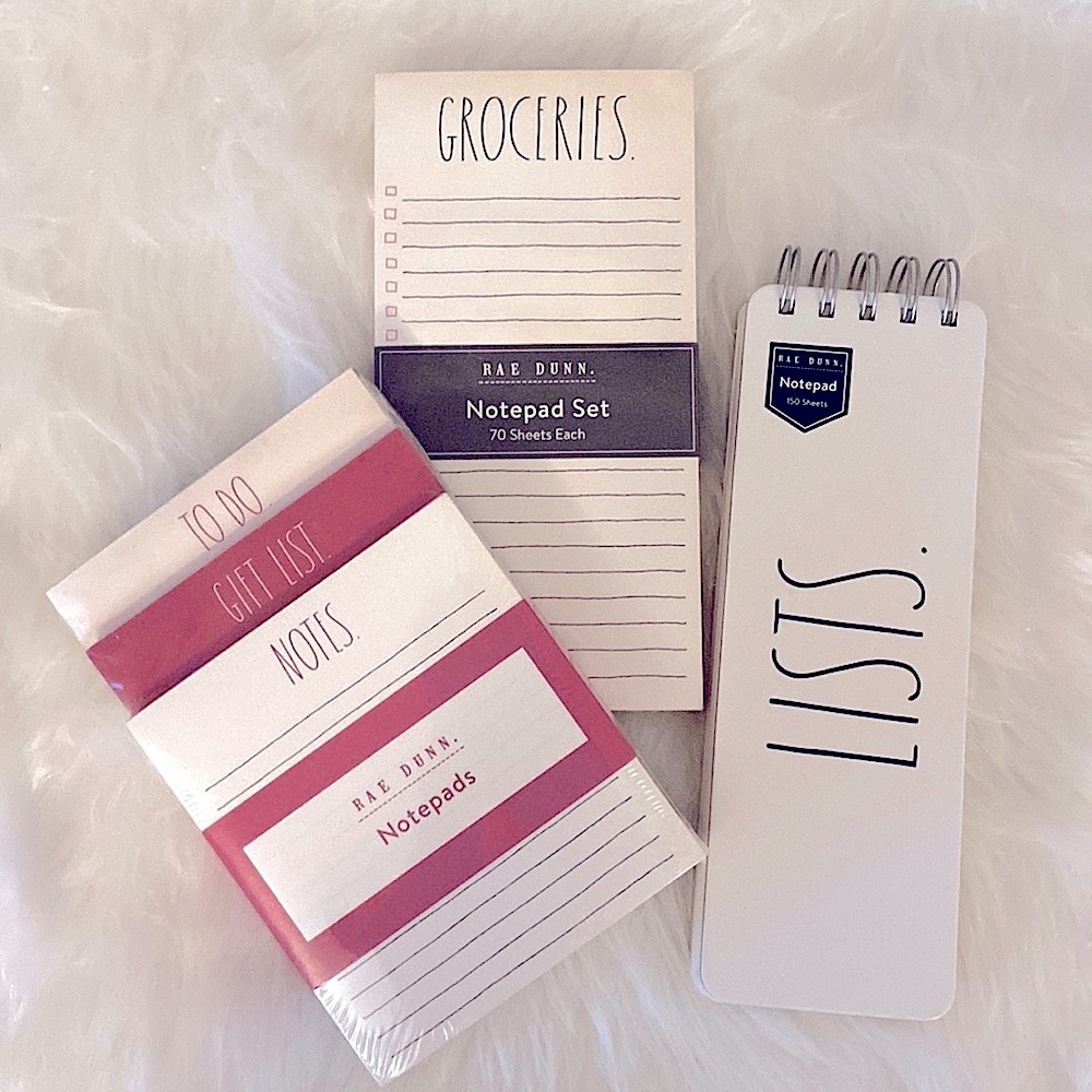Rae Dunn Notepads